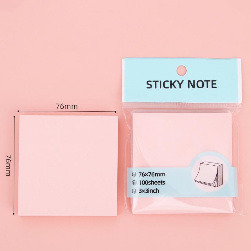 100Sheets Sticky Notes Pads Posits Stationery Paper Stickers Posted It Memo Notepad Notebook School Office Message Color Sticker