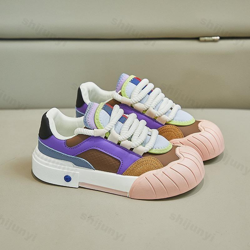Fashion 2025 Spring Women's Sneakers Lace Up Anti Slip Platform Outdoor Students Casual Shoes Comfortable New Breathable Running Shoes