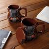 Guitar Mug 500ml Large Capacity Drink Tumbler with Lid 3D Ceramic Mug for Tea Christmas Cafe Women Men Water Travel Bookshelf