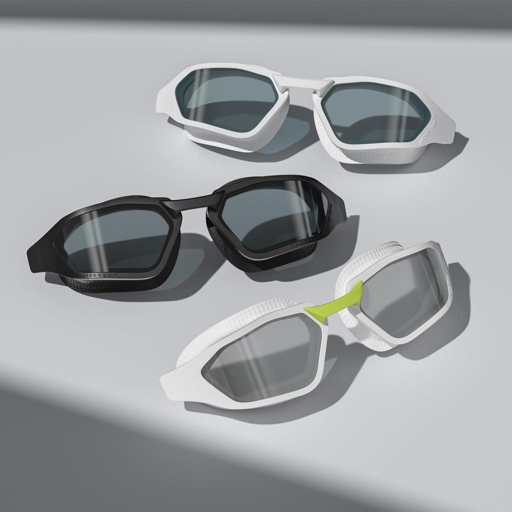 WATERTIME Adult Swimming UV Clear for Adults Goggles, Anti-Fog, Waterproof, Protection, Vision, Unisex, (Rhythmic Purple)