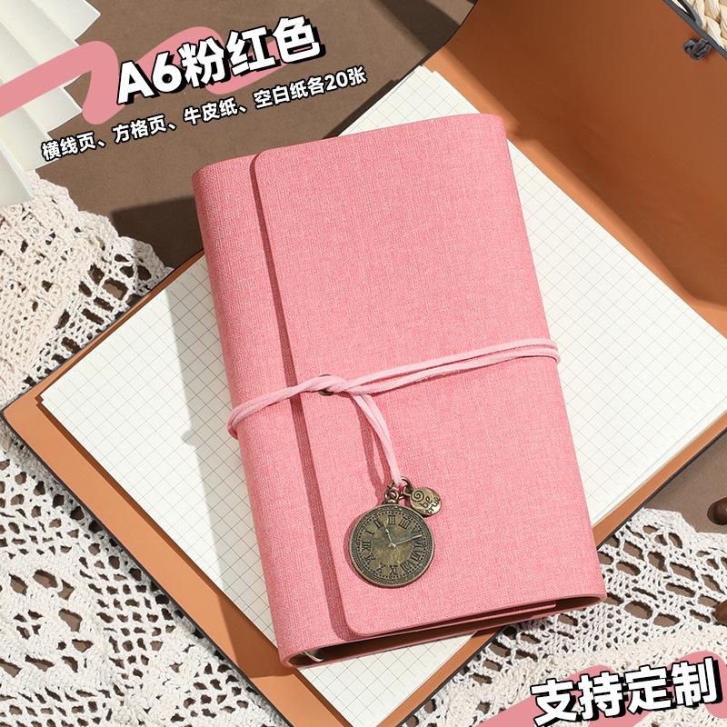 

Блокнот формата А6, блокнот для путешествий, блокнот из искусственной кожи, пустой дневник из крафт-бумаги, винтажный альбом для рисования, школьные канцелярские принадлежности, офисные принадлежности A6