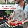 VeZee Disposable Large Aluminum Broiler Pans Compatible with Baking & BBQ - Easy Cleanup, 60 Count