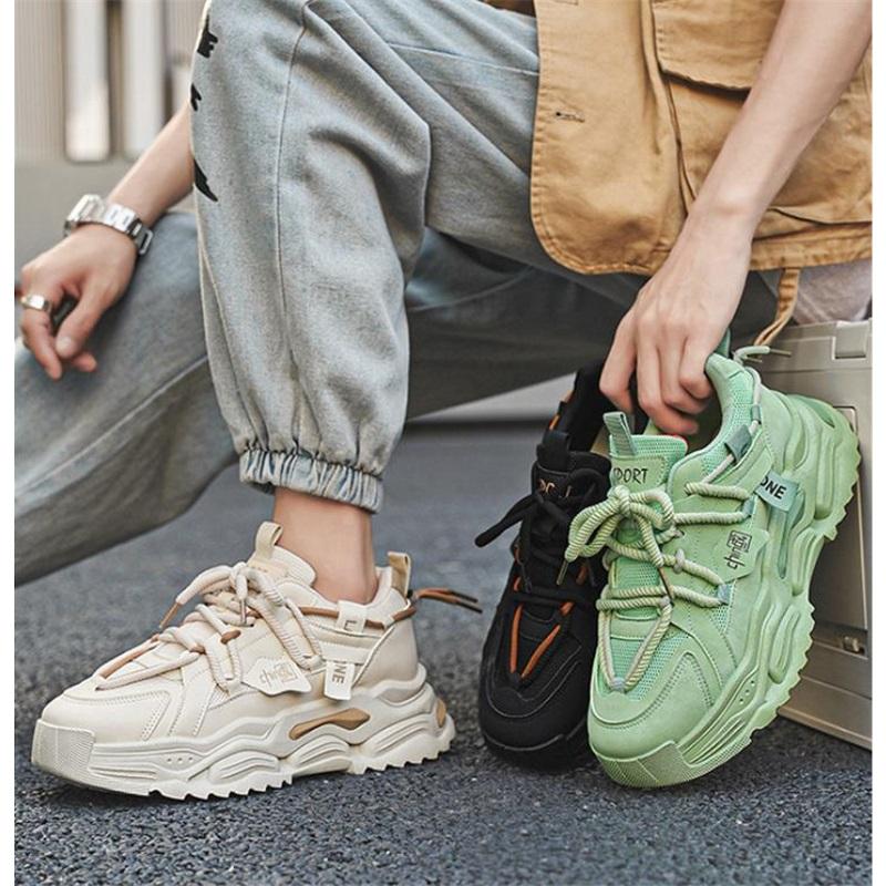 Men's shoes spring and summer breathable ultra-light soft sole non-slip shock absorption student running casual sports shoes