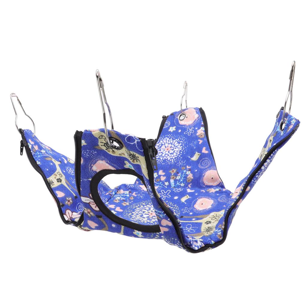 Small Pet Hanging Hammock Elk Pattern Hamster Hammock Cage Bed for Rats Rabbits Ferrets Guinea Pigs 20x20x22cm