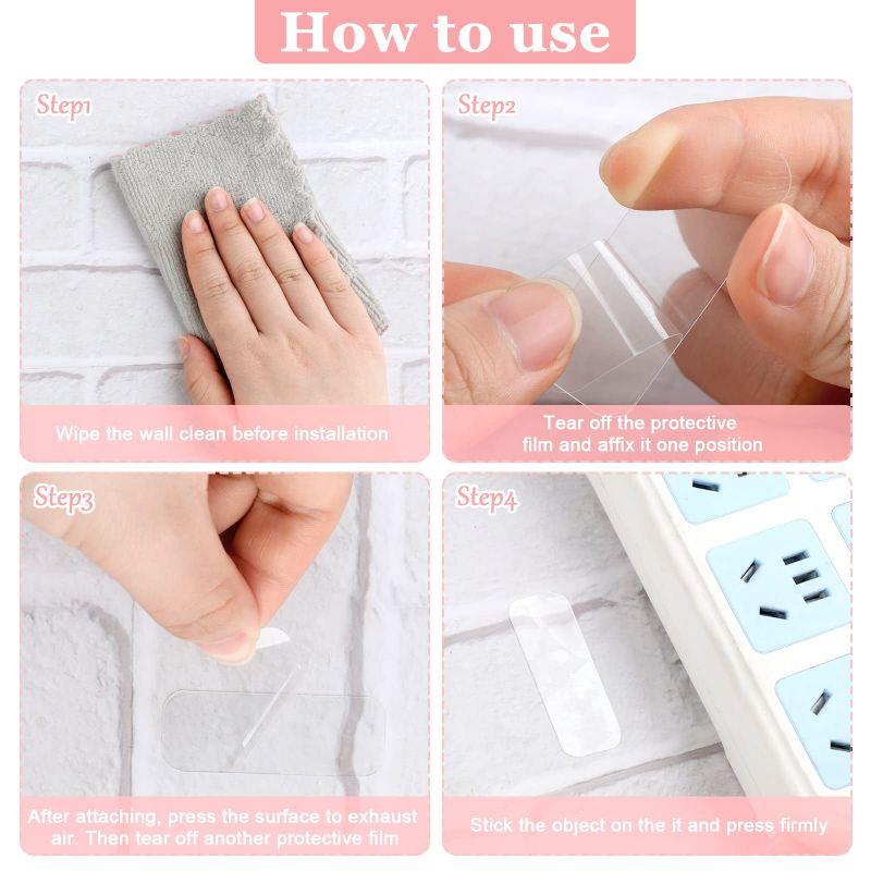 Nano Reusable Super Strong Transparent Wall Stickers WaterProof Widely Used Wall Mount Sticker Double Sided Adhesive Tape