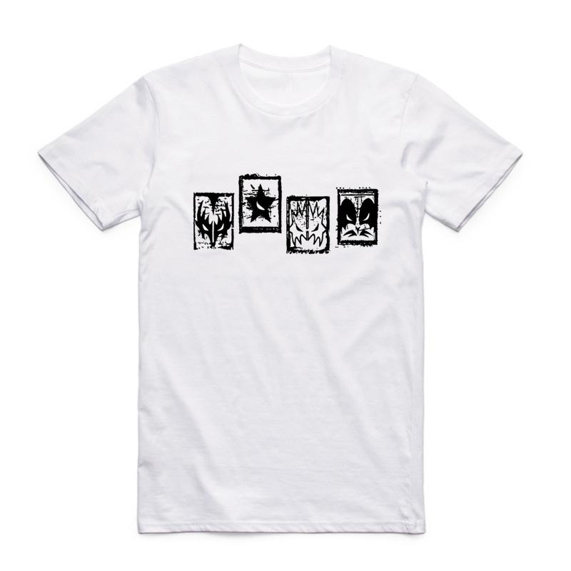 

Asian Size Men Women Printing Kiss Fashion T-shirt Summer Casual O-Neck Short Sleeve Heavy Metal Rock Band T-shirt HCP4152 4XL