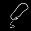 Versatile European & American Cold Style Letter B Titanium Steel Necklace - Simple, Trendy, Short Clavicle Chain for Women