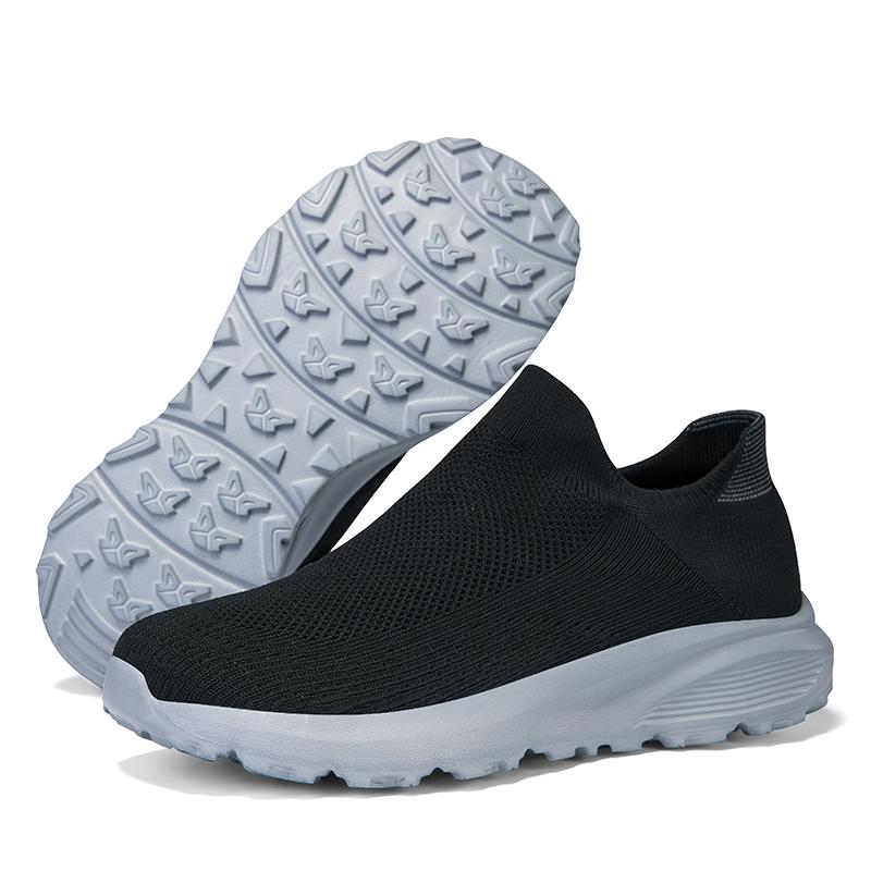 Mens Walking Shoes Lightweight Breathe Casual Mesh Running Shoes Slip On Fashion Tennis Sneakers Comfort Gym Workout Trainers