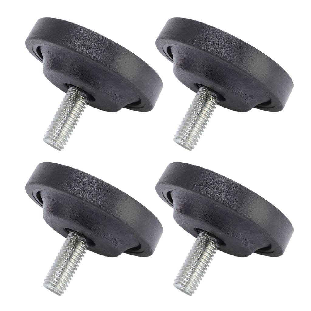 4pcs Screw On Rubber Feet for Furniture Adjustable M10 Thread Furniture Pad Legs for Table Chair Sofa Diameter 58mm
