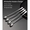 Lovingly Yours 9.5-Inch Long Spoon for Stirring, Ice Cream, Coffee, Cocktail, Stainless Steel Long Handle Iced Tea Spoons Set of 4