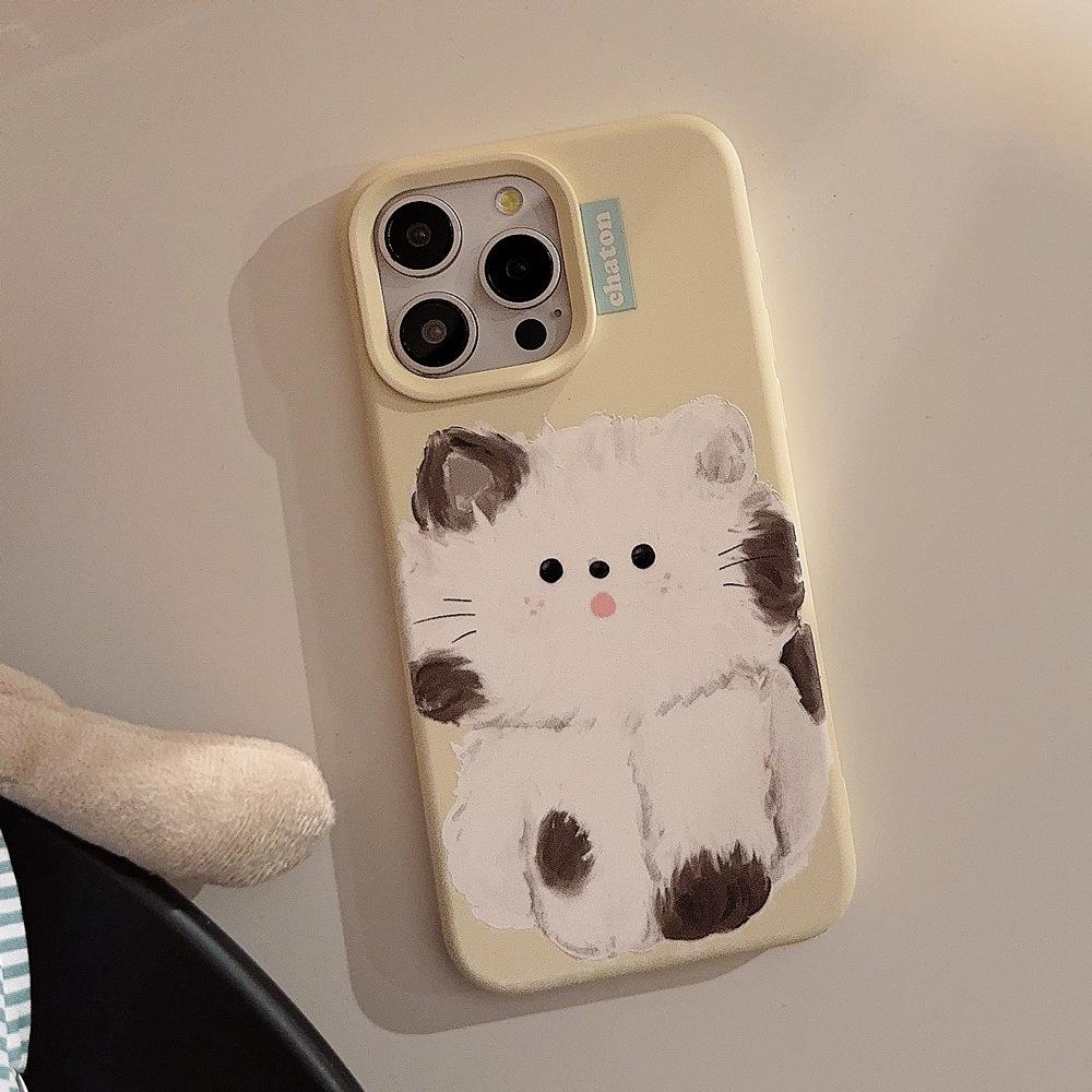 Cute Oil Painting Kitten Case for iPhone 17 iPhone 17 Pro Max