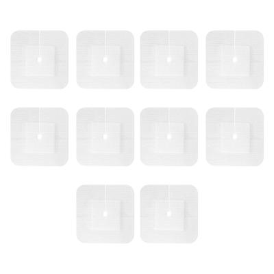 10 Pcs Sterile Catheter Stabilization Device Split Drain Adhesive Bandages Sterile Drain Patches Supplies for Nursing Care