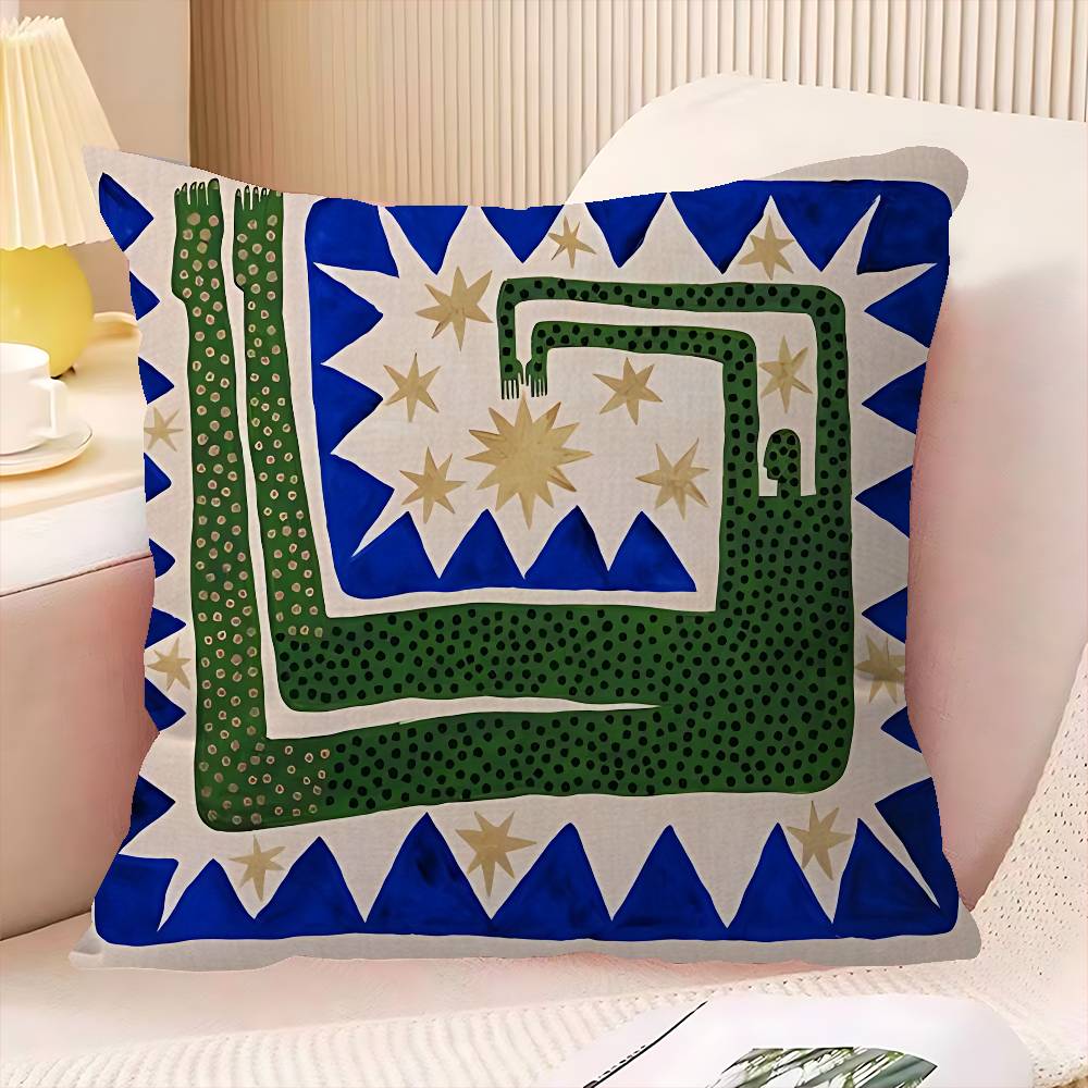 Ancient Egypt Tiger Leopard Maple Design Cushion Cover Happy Autumn Harvest decor Holiday Decorati Pillow Cover