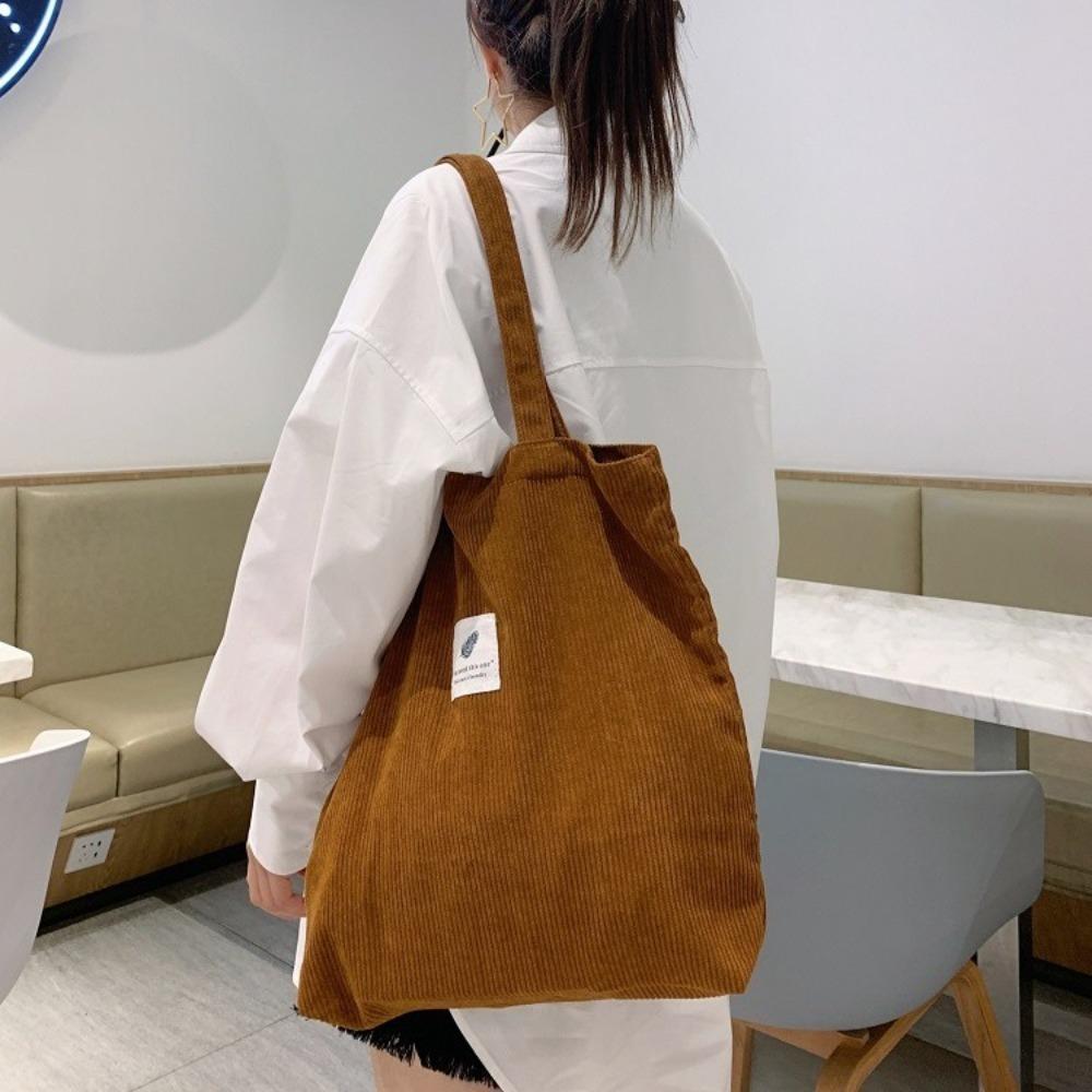 

Вельветовая сумка-тоут Мягкие сумки-шоперы Новые сумки на ремне Дом/Путешествия