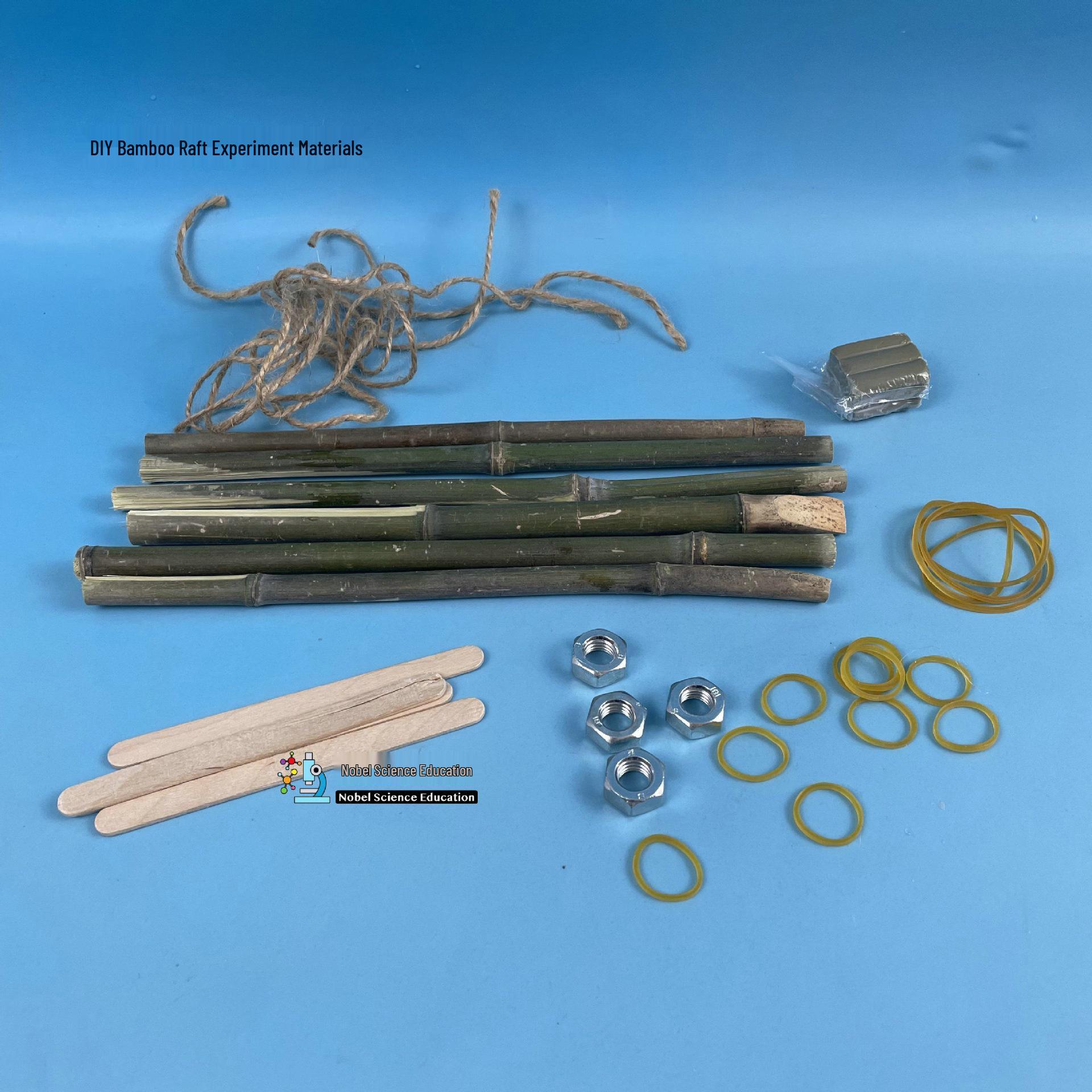 

Materials and Tools for Bamboo and Log Raft Model Kits