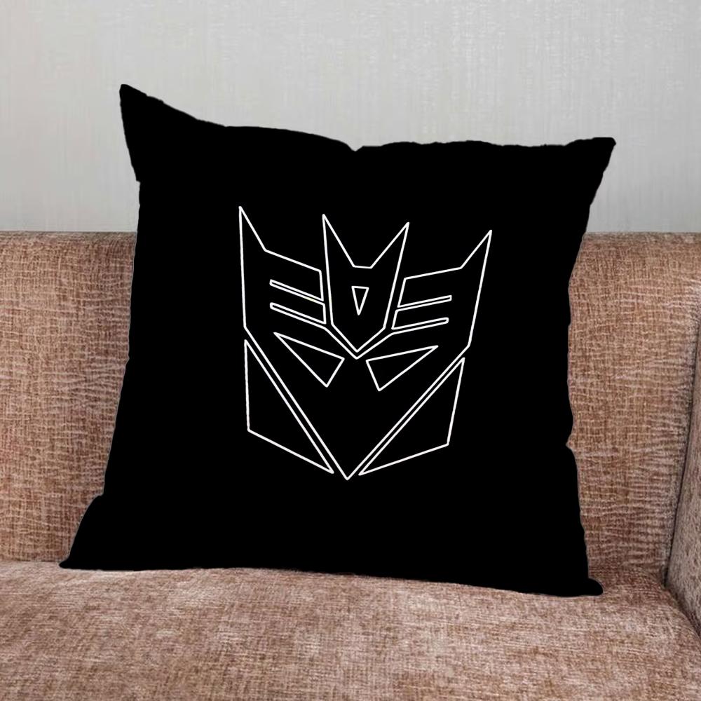 LOGO T-Transformers COOL  Pillow Case For Home Bedroom Car Office Decoration Living Room Sofa Cushion Cover Suitable