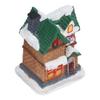 Resin Christmas Scene Village Houses Town with LED Light Battery Operate for Christmas Holiday