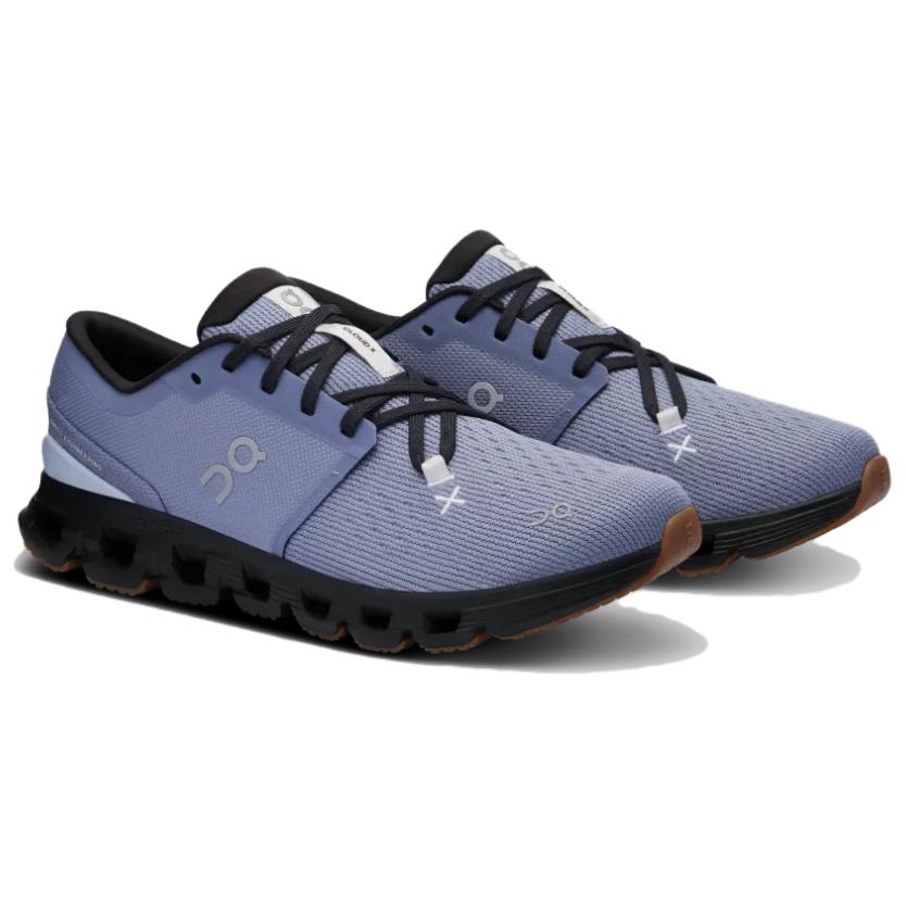 ON  Cloud X 4 Feather Black Women Sneakers Blue 3WE30072545