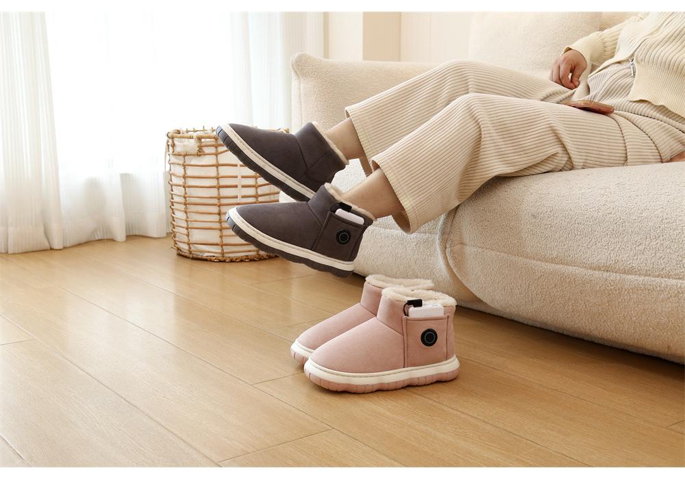 Graphene Walkable Electric Heated Shoes - Foot Warmer Dual Charging