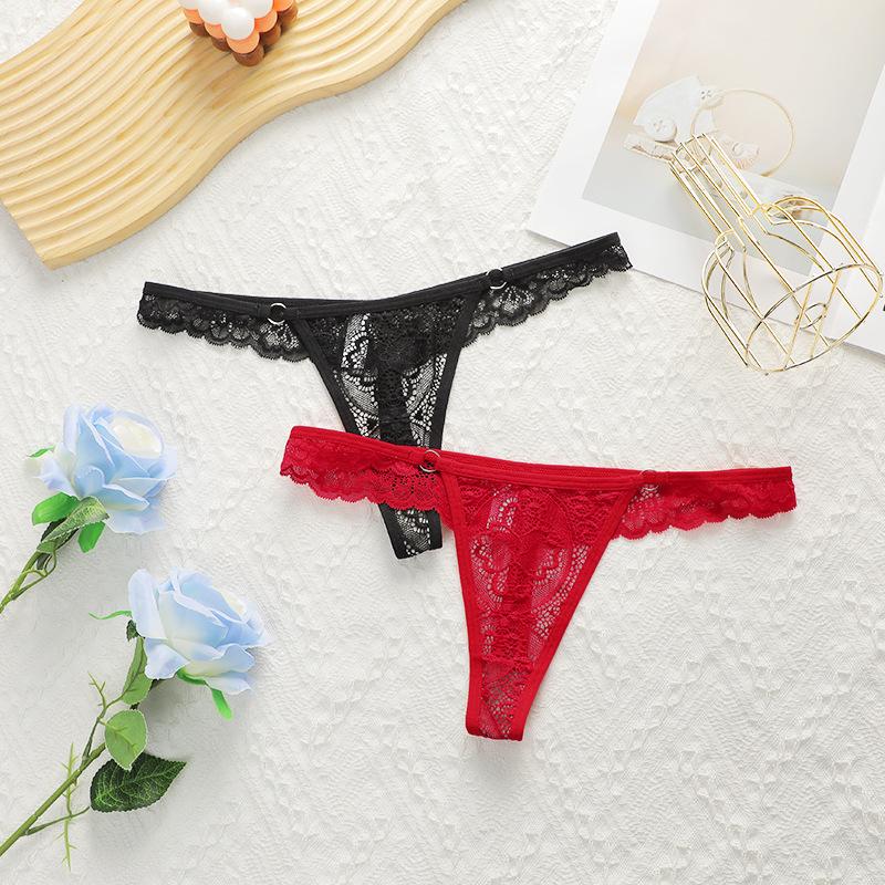 Underwear lace pure desire style fashion new thong women's sexy pure cotton crotch breathable quick-drying seamless underwear