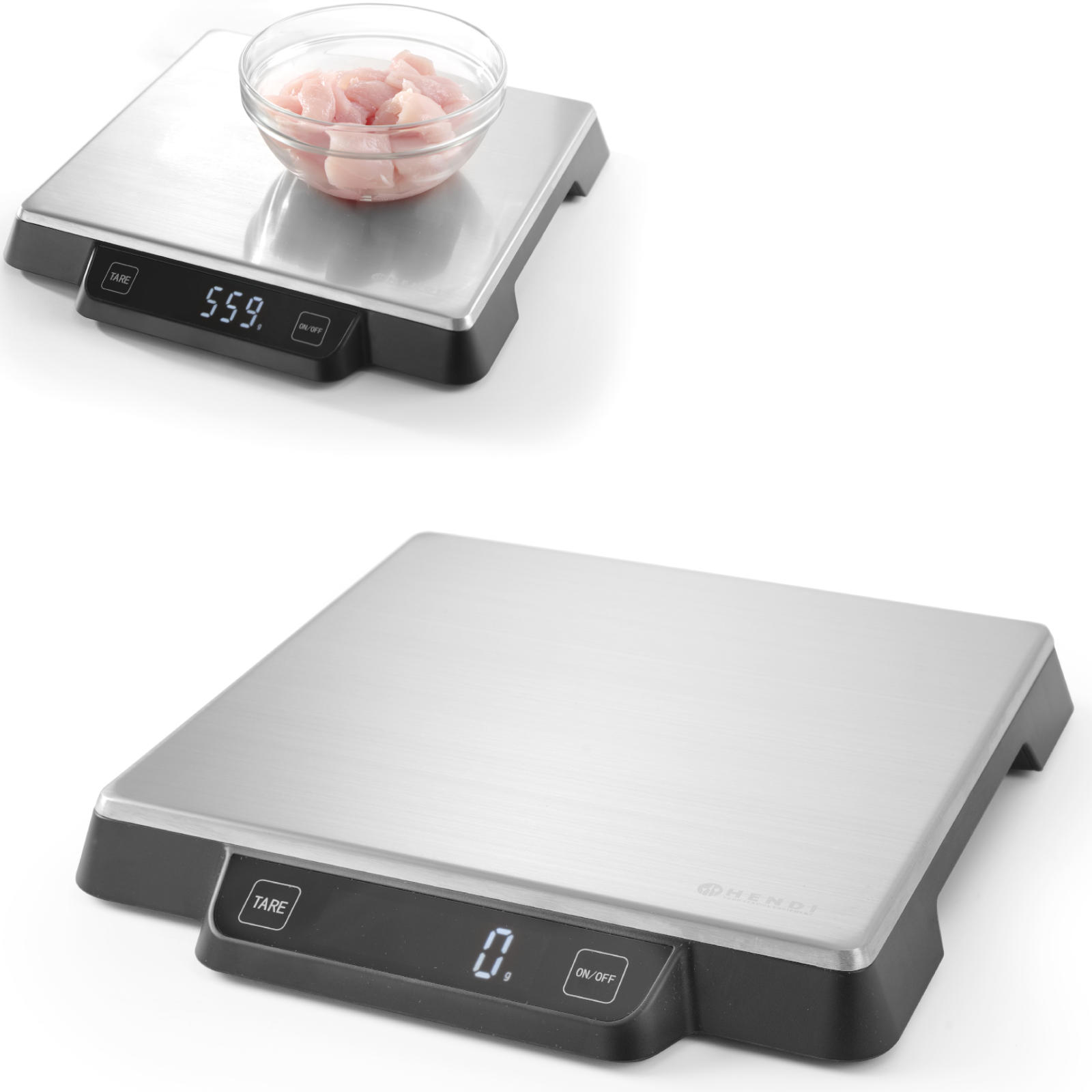Electronic catering scale for the kitchen