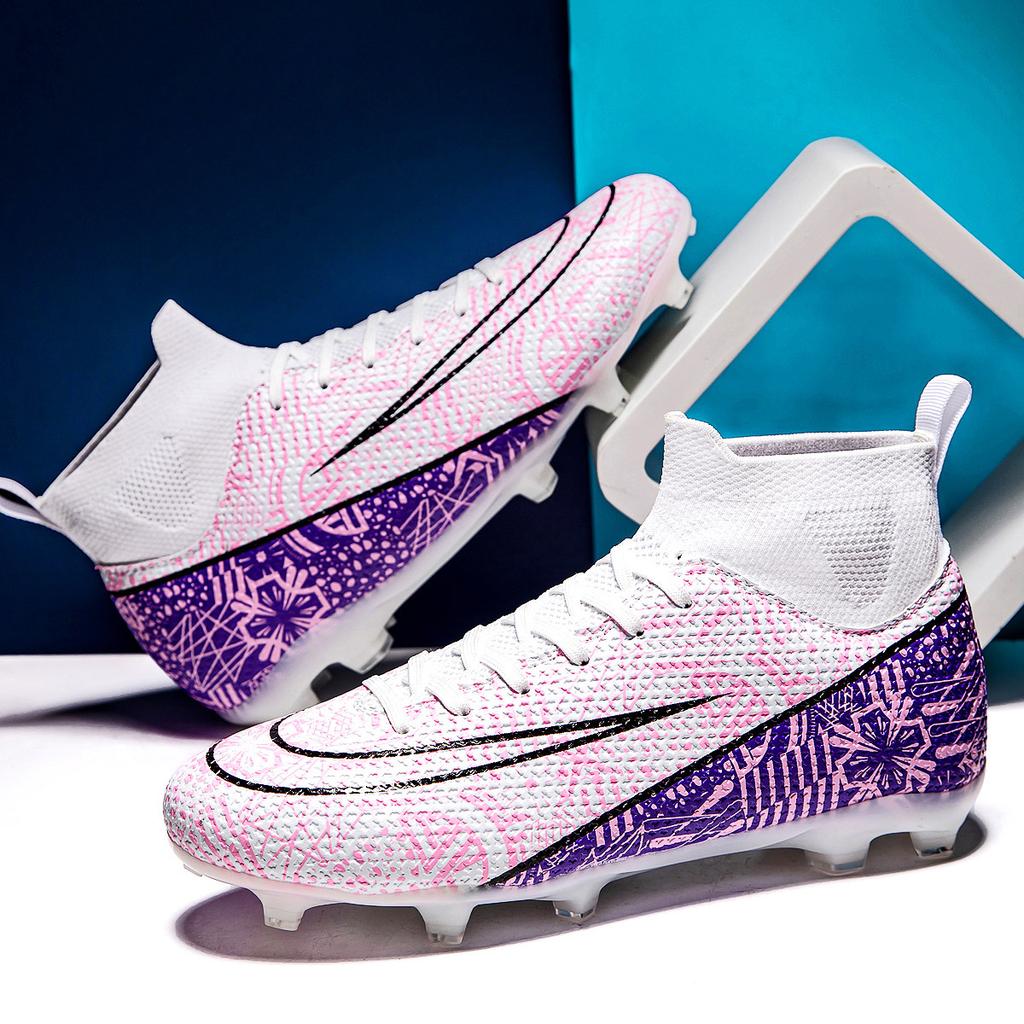 Neue Fußballschuhe, Jungen und Mädchen, Kinder-Nockenschuhe, große Größe, High-Top, Grund- und Sekundarschüler, Sportwettkampf-Training