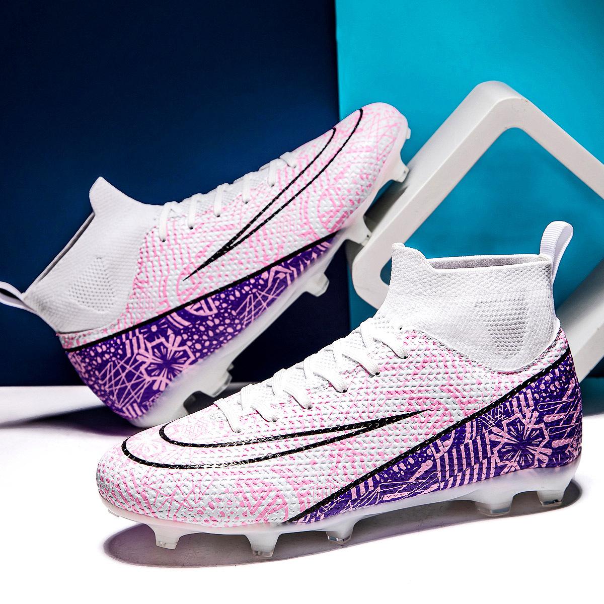 

Новые Длинные Шипы Сломанный Шип Футбольные Бутсы для Мужчин и Женские Футбольные Бутсы Источник AG Футбольные Бутсы 46