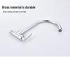 Huang Chao Copper Wall-Mounted Kitchen Faucet for Mop Pool, Single Cold Water, 4-Point Sink