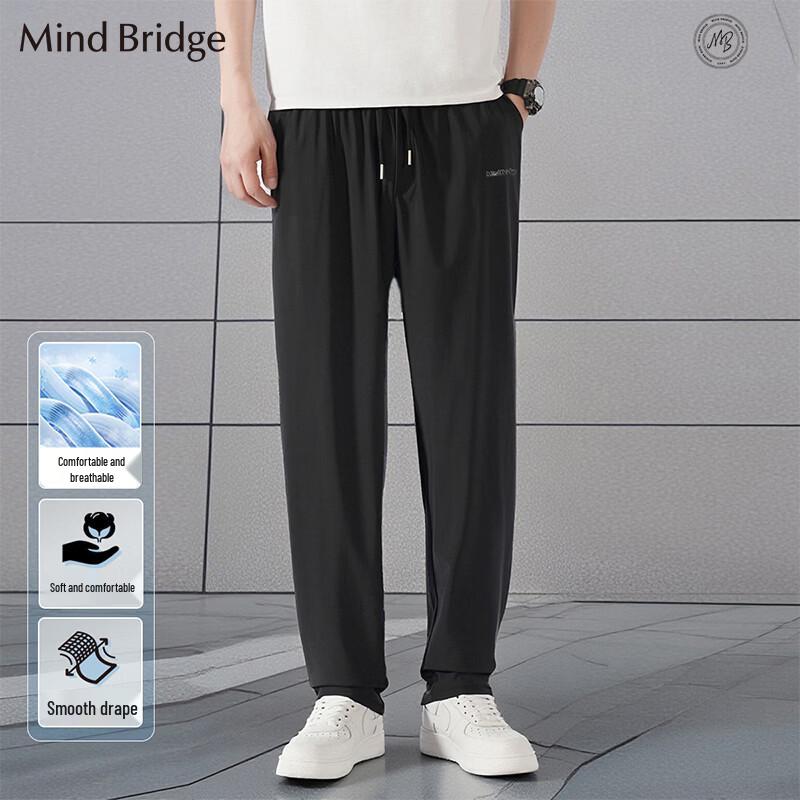 Mind Bridge Men s Casual Drawstring Stretch Straight-Leg Pants 4XL
