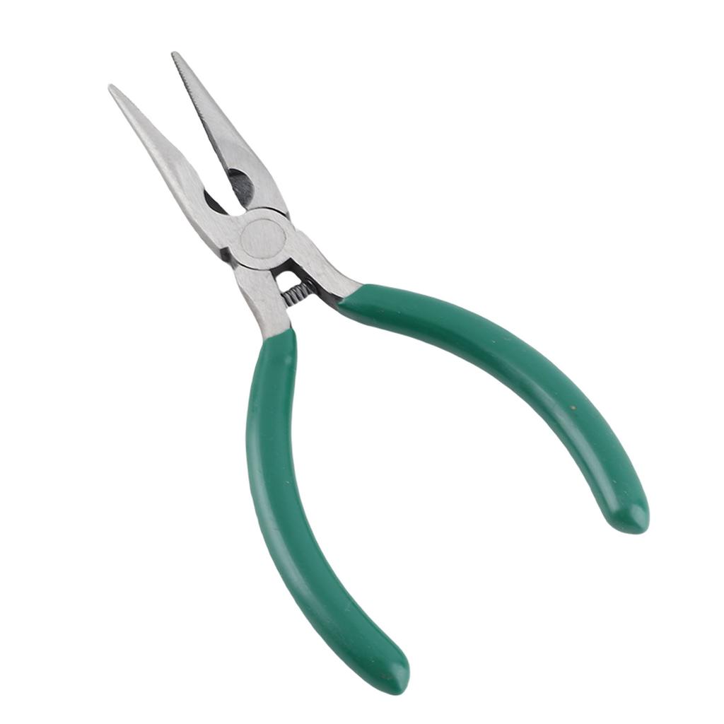 5 Inch Needle Nose Pliers Rustproof High Carbon Steel Pliers with Skid Proof Ergonomic Rubber Handle for Jewelry Making