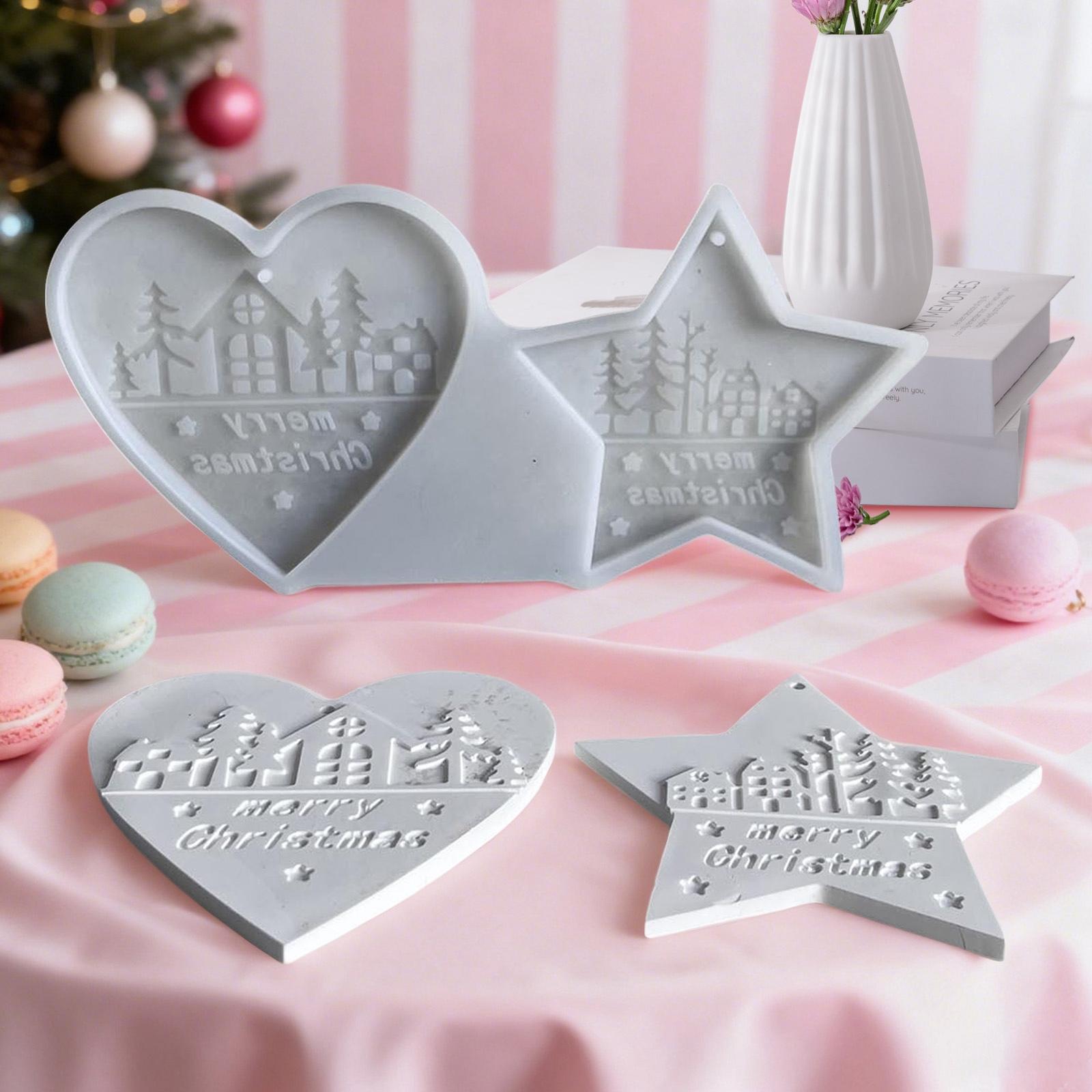 

Christmas Silicone Molds, Jewelry UV Resin Molds, Necklace Keychain Molds, Cake Molds, And Fun Decorative Pendant Molds One Size