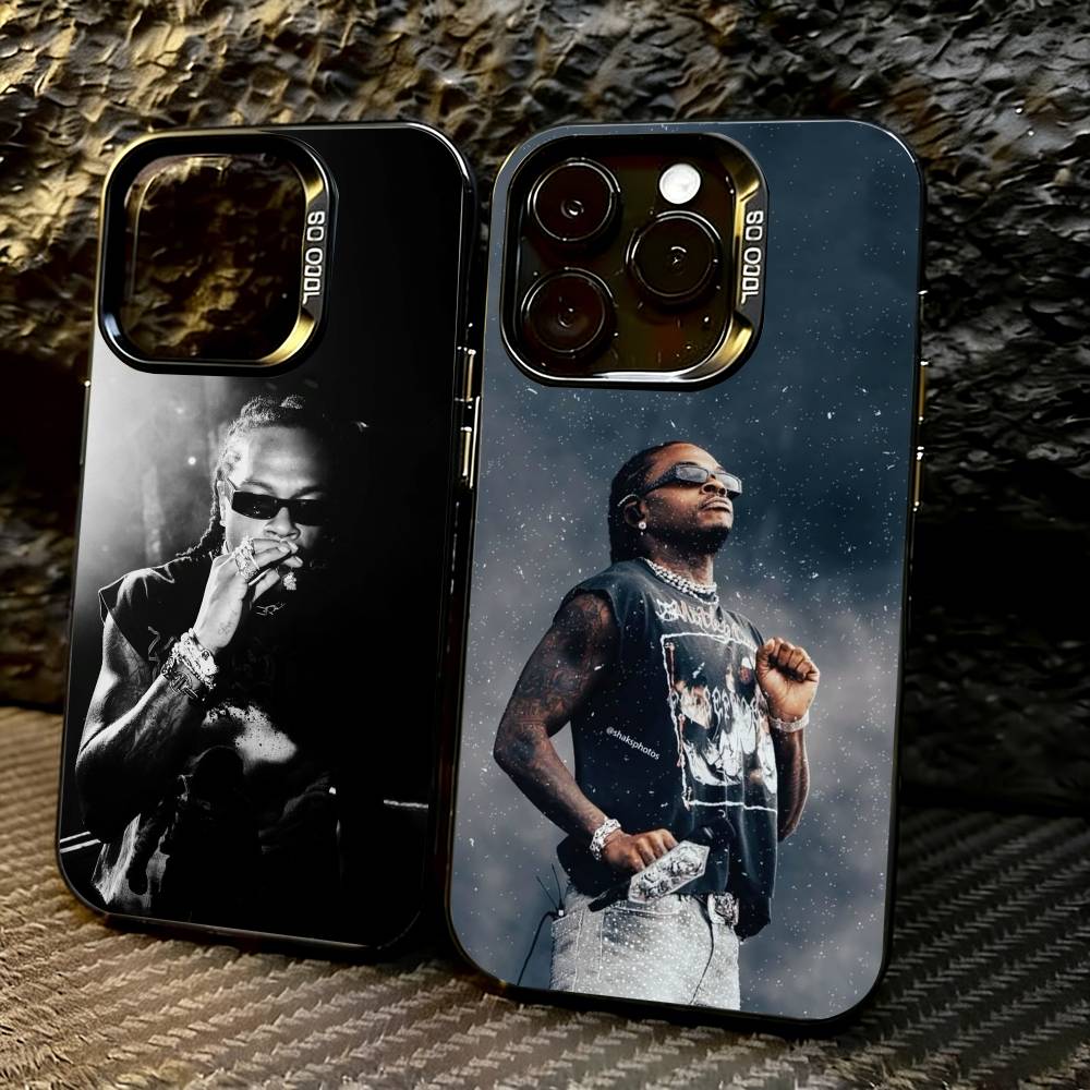 G-Gunna album Rapper Singer Phone Case For iPhone 17,16,15,14,13,12,11 Plus,Pro Max,XS,Colored Silver Plated Inside Cover