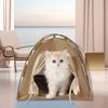 Cort Portabil pentru Pisici Pop-Up Cort pentru Animale de Companie Lavabil Impermeabil Ascunzătoare cu Covoraș Plasă Respirabilă pentru Pisici de Interior Exterior Câini Mici