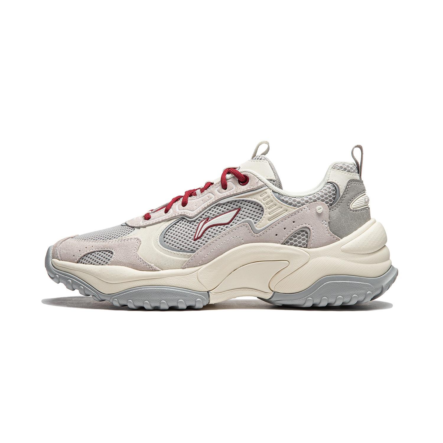 Li-Ning Churui  Beige Grey Red  Men s AGCU191-1 EU 41⅔
