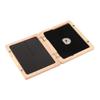 Saxophone Clarinet Reed Case Solid Wood 5 Reeds Holding Storing Box with HygrometerLog Color