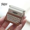 Desktop Memo Holder Retro Wooden Typewriter Clip, Vintage Desk Place Card Holder, Postcard Display Stand Decorative Message Photo Picture for