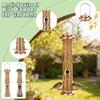 6-Port Squirrel-Proof Metal Bird Feeder - Thickened PC Tube, Easy Hanging Design For Yard, Garden & Outdoor Use