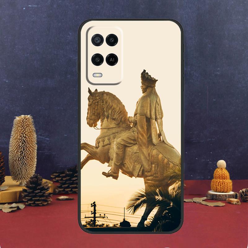 Emperor Menelik II of Ethiopia For OPPO A17 A77 A58 A78 A98 A15 A5 A9 A96 A76 A16 A54 A74 A94 A52 A72 A79 A57S A53S Case