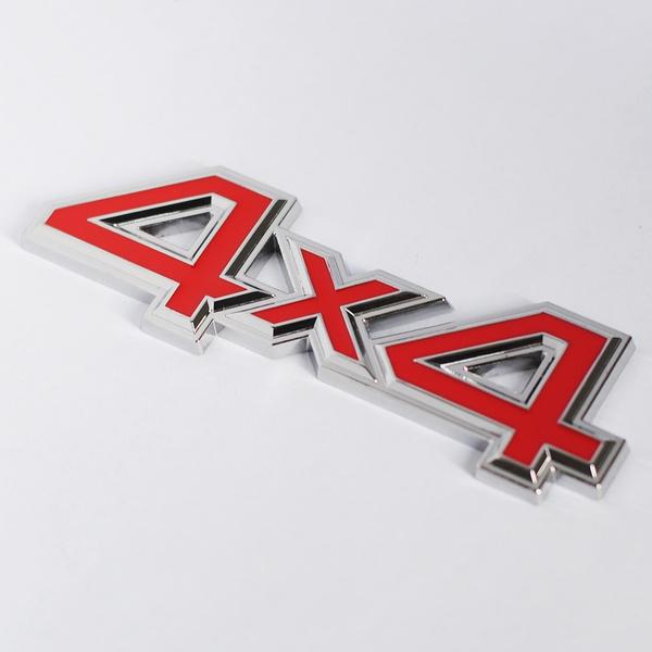 

1 шт., металлическая 3D 4x4 автомобильная наклейка, 4 эмблемы привода, значок для JEEP Patriot Wrangler Grand Cherokee, компас для Prado, Стайлинг автомобиля красный