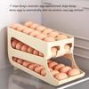 Double Layer Rolling Eggs Storage Container For Fridge With Automatic Slide Out Designs And Protective Eggs Trays