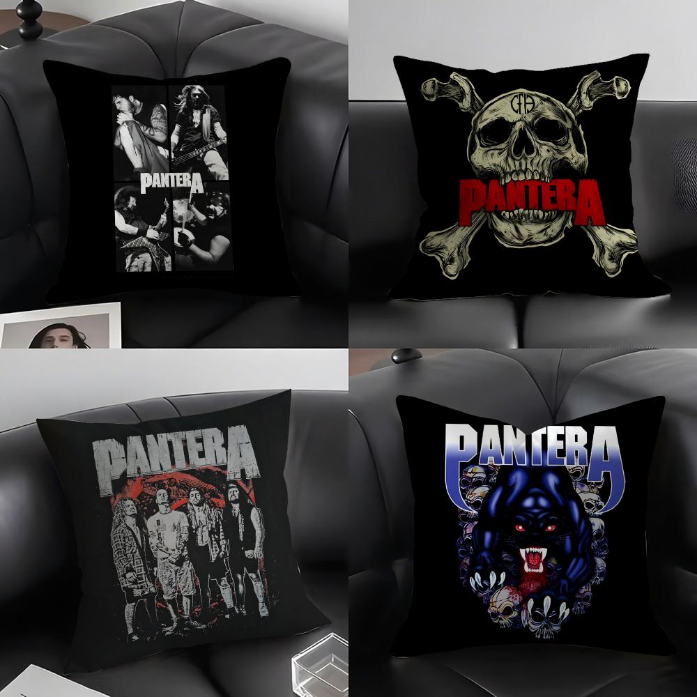 P-Pantera Music Band Cushion Cover Pillowcase Ultra Soft Skin Friendly Fabric Cloud Like Comfort & Concealed Zipper