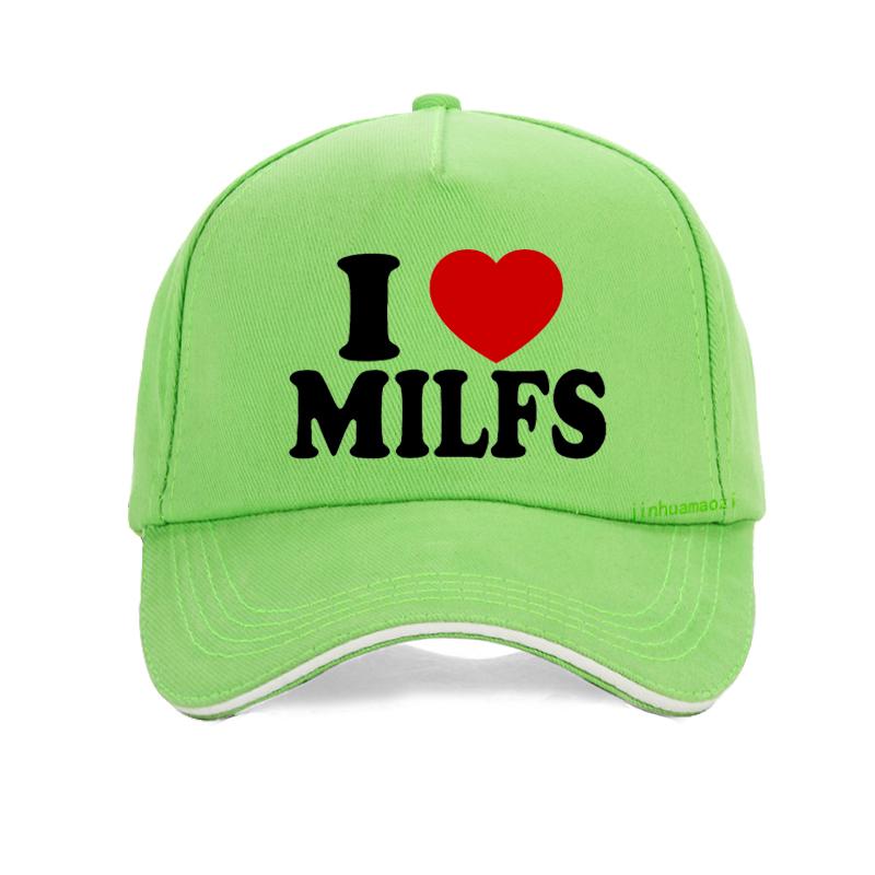 I Love MILFS I Heart Hot Moms Print baseball cap Casual Unisex Women hat adjustable summer Trucker hats gorras