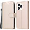 For iPhone 15 Pro PU Leather Wallet Cell Phone Stand Case Card Holder Shockproof Phone Cover