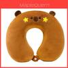 Cuscino per Collo a Forma di U in Memory Foam con Animali dei Cartoni Animati per Riposo in Ufficio Viaggio Morbido Peluche