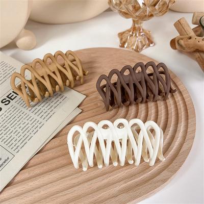 1 Stück Mode Einfarbig Große Haarklammern Elegant Krallen Haarspangen Haarspange Haar-Krabbe Haarspangen für Frauen Mädchen Haarschmuck Geschenke