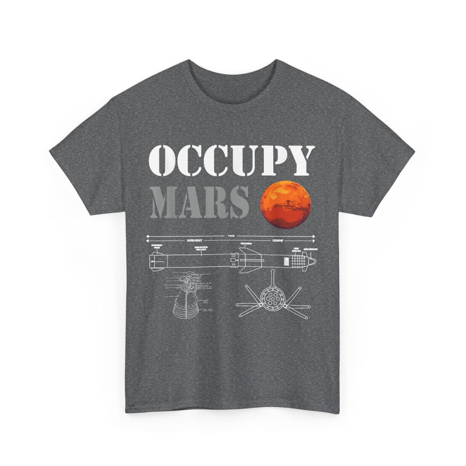 Occupy Mars starship rocket T-Shirt S