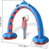 Inflatable Rainbow Bridge Shark Cloud Sprinkler Toy for Kids' Water Play
