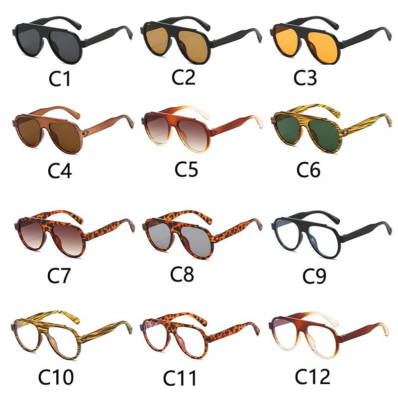 2024 New Fashion Men Women Sunglasses Large Frame Retro Glasses Uv Protection for Outdoor Travel Eyewear Mountaineering Glasses