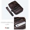 Faux Leather Shoulder Bag for Outdoor Crossbody Shoulder Adjustable Phone Vertical Korean Zippered Everyday Use X-cross Men's Smartphones, Use, Bag,
