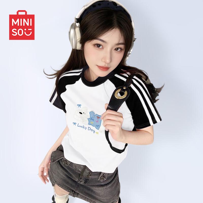 MINISO Women s Lightweight Pure Cotton T-Shirt S